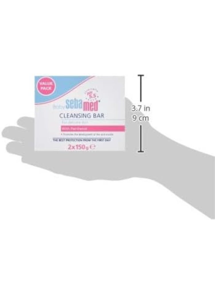 Sebamed Baby Cleansing Bar 150g x2 Value Pack – pH 5.5 Gentle Soap-Free Cleanser for Baby Skin - Image 3