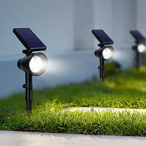 InnoGear Solar Lights for Outside, Outdoor Landscape Spotlight Waterproof Security Lighting Adjustable Auto On/Off for Patio Deck Yard Garden Pool Driveway, Pack of 4 - Image 1