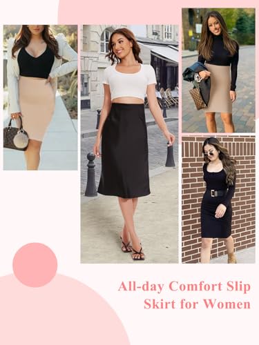 JOYSHAPER Shapewear Slip for Under Dresses Half Slip Tummy Control Dress Seamless Skirt Slip Body Shaper - Image 5