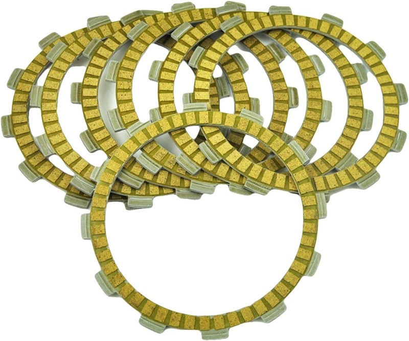 QASULER 7PC Motorcycle Friction Clutch Disc Plates - Image 1