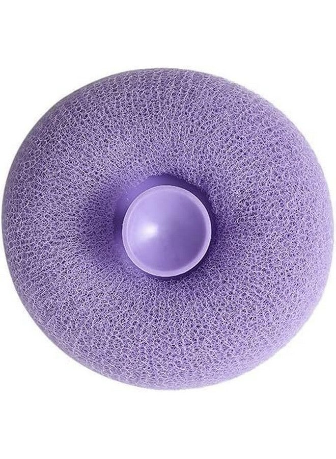 CLICKSWIFT إسفنجة استحمام مقشرة CLICKSWIFT لإزالة الطين والأوساخ للجسم || لوفة رغوية دائرية مقشرة للرجال والنساء والأطفال || فرك فائق النعومة مع كوب شفط 1 قطعة متعددة الألوان - Image 3