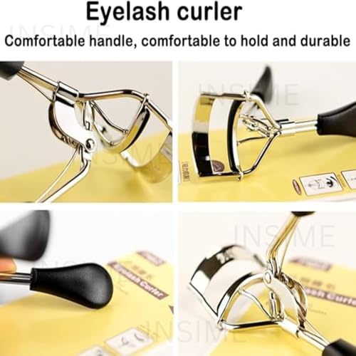 INSIME Pro eyelash curler for women | Strong, Contoured Eyelash curler tool for Pinch free Non slip Eye lash curl | Eye opening, Voluminous Eye lash curler for women - Image 5