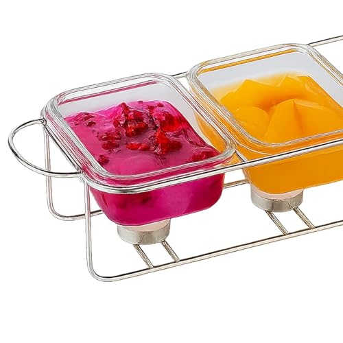 Incrizma Glass Chafing Dish Buffet Set 3 in 1-3x650 ml Chafing Dishes for Buffet - Warming Trays for Food - Chafers and Buffet Warmers Setsfor Birthday, Wedding Party | Food Warmer Kit - Image 3