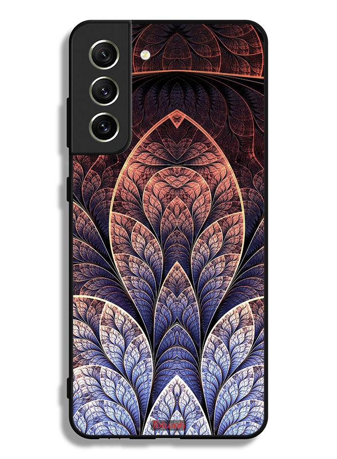 Tolwak Samsung Galaxy S21 FE 5G Protective Case Cover Floral Fractal Abstract - Image 3