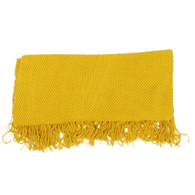 1Pc Comfortable Sofa Blanket Pineapple Grid Pattern Knit Blanket for Home Using - Image 1