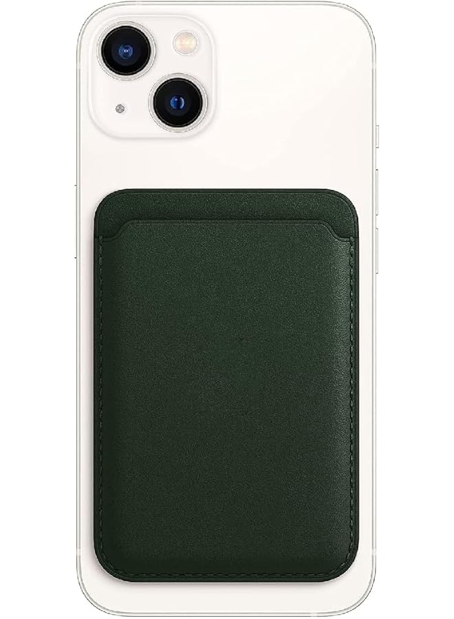 Green Tiger Magnetic Wallet | Compatible with Apple Magsafe Wallet For iPhone 16 pro & iPhone pro max & all iPhones with magsafe (Olive Green) - Image 1