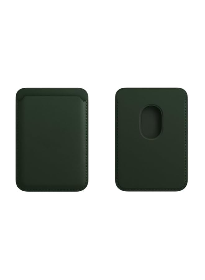 Green Tiger Magnetic Wallet | Compatible with Apple Magsafe Wallet For iPhone 16 pro & iPhone pro max & all iPhones with magsafe (Olive Green) - Image 2