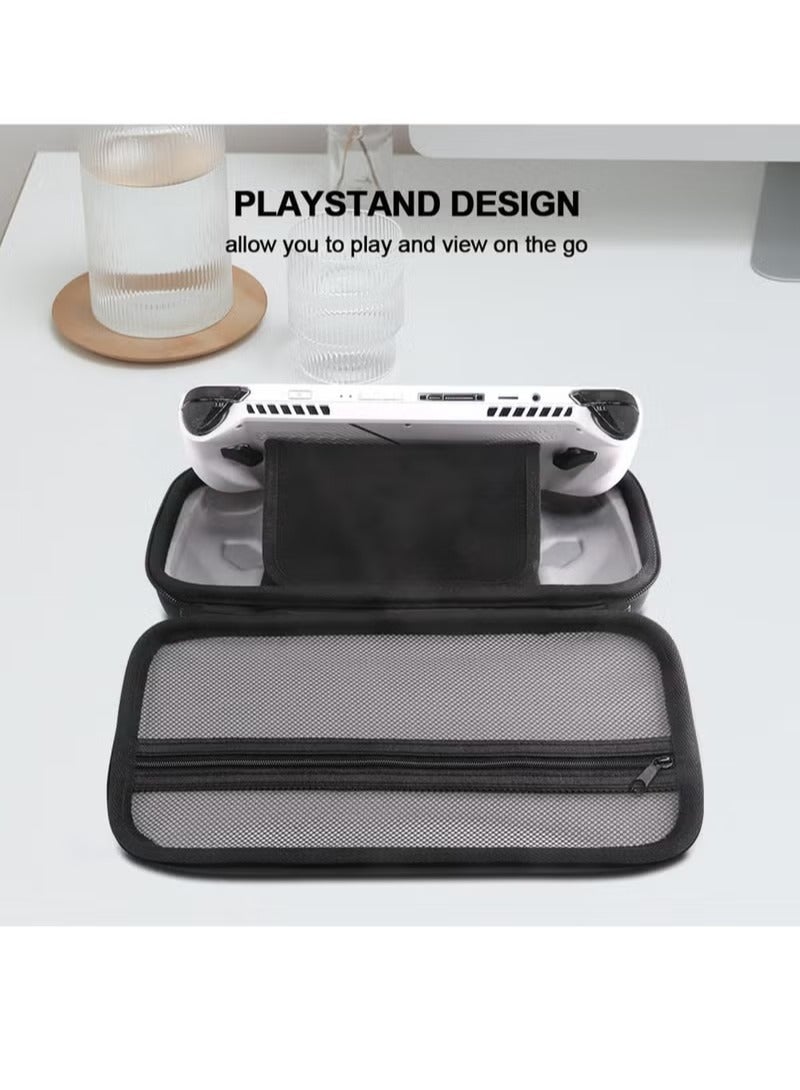 Carry Case Compatible with ASUS ROG Ally, Built-in Charger Storage, Protective Hard Portable Travel Case Cover Shell Pouch with Pockets for Accessories and Games - Image 4