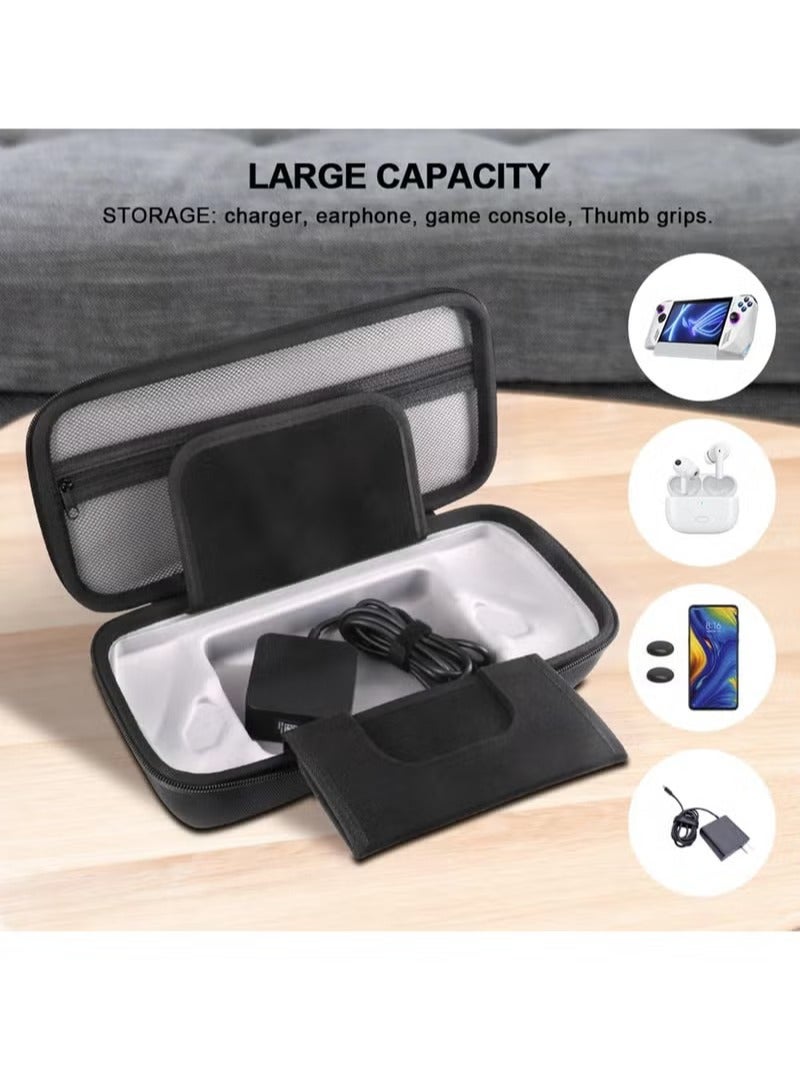 Carry Case Compatible with ASUS ROG Ally, Built-in Charger Storage, Protective Hard Portable Travel Case Cover Shell Pouch with Pockets for Accessories and Games - Image 2