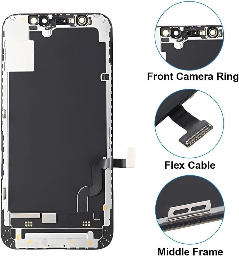Fixerman Store for iPhone 12 Mini Screen Replacement 5.4 inch (A2176, A2398,A2399,A2400), 3D Touch LCD Display Digitizer Assembly with Repair Tool - Image 5