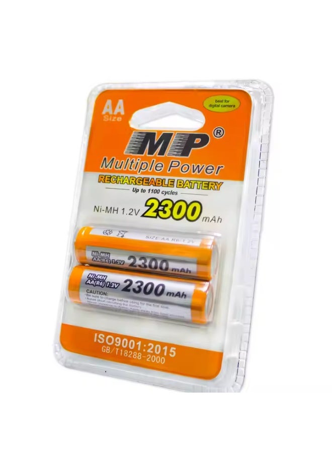 MP AA Rechargeable Batteries 2300mAh – 1.2V Ni-MH, Long-Lasting Power, Eco-Friendly – Pack of 20 for Cameras, Flashlights, Remotes & More  - Image 2