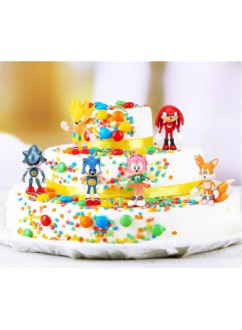 Sonic The Hedgehog Action Figures Set – 4.7 Inch Joint Movable Sonic Toys for Kids, Collectible Playset with Multiple Characters - Image 5