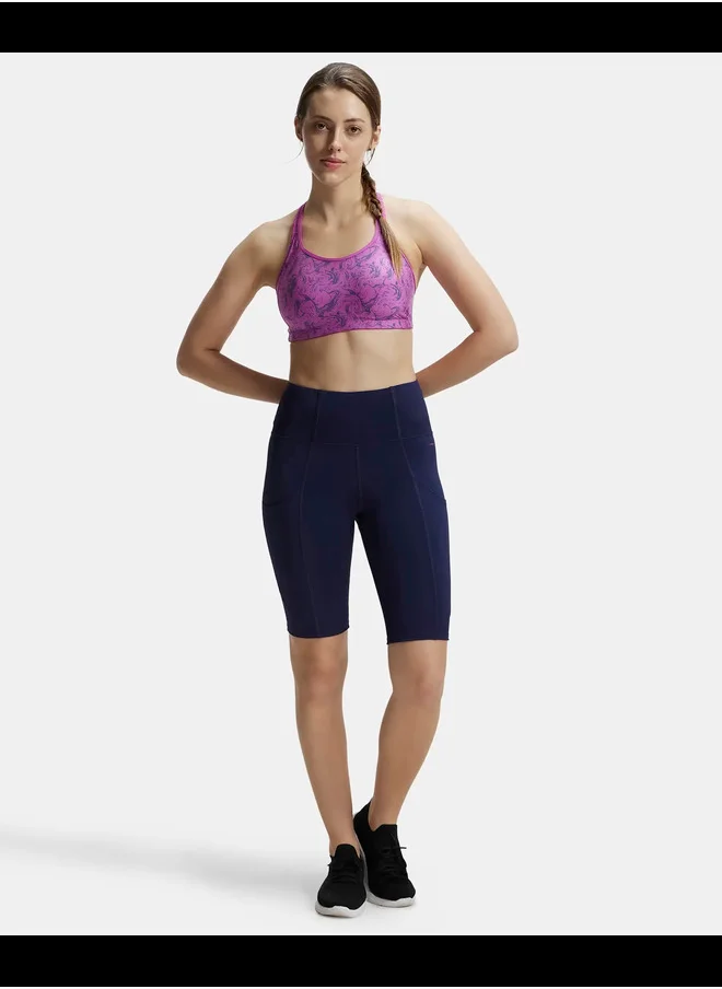 جوكي Jockey MW81 Women's Microfiber Elastane Stretch Slim Fit Shorts with Side Pockets and Stay Fresh Treatment