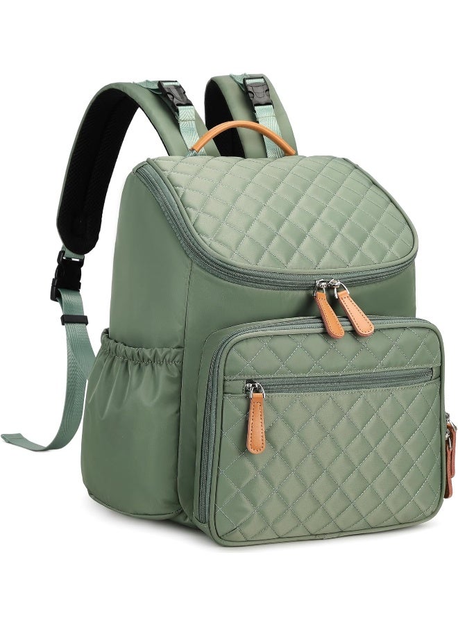 LORADI Large Capacity Diaper Bag Backpack with Stroller Clips - Image 1