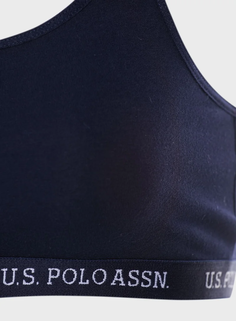 U.S. Polo Assn. Logo Band Bra