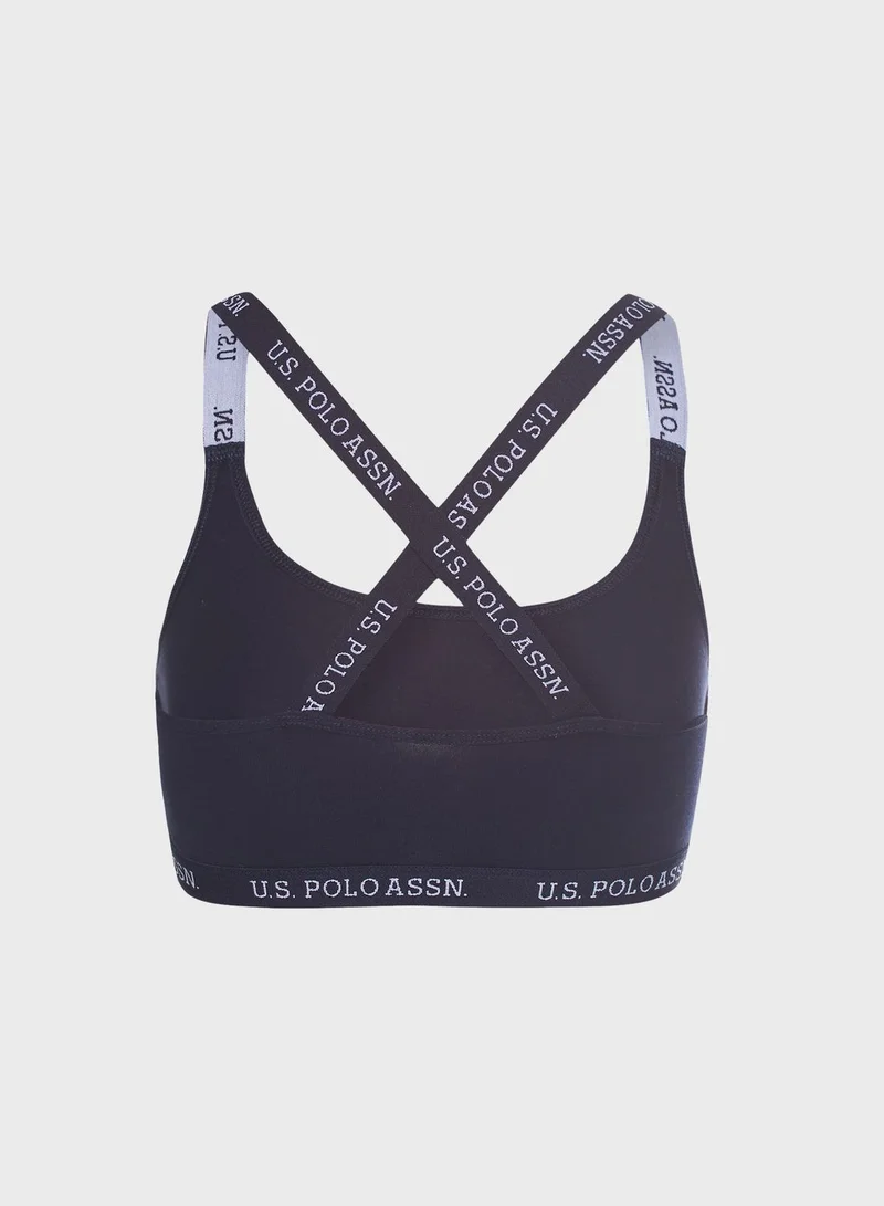 U.S. Polo Assn. Logo Band Bra