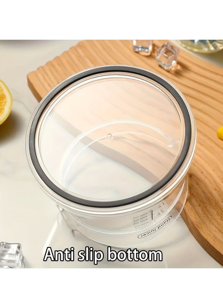 Hihonor Hand Crank Citrus Juicer, Portable Juicer, Durable and Easy to Clean, Makes Fresh Lemon Orange Juice, Ideal for Restaurant Use, 500 ml, Green  - Image 3