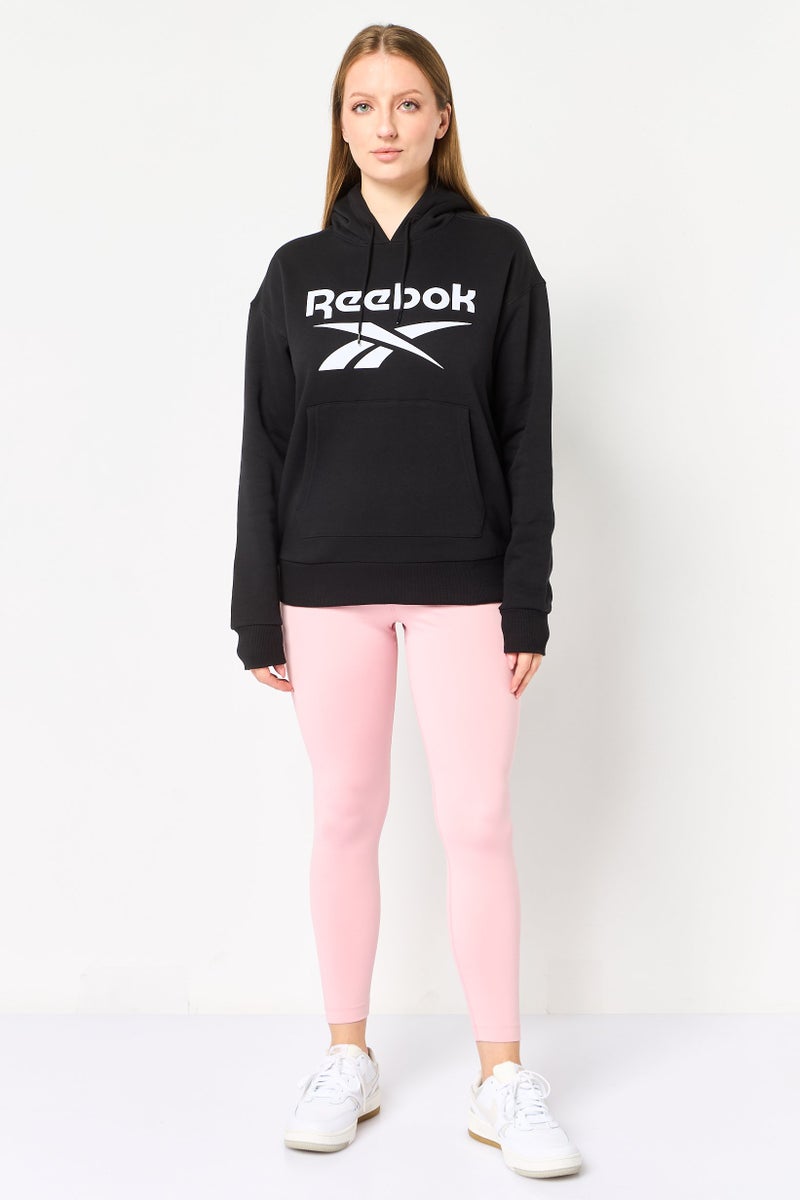 Reebok Women Sportswear Fit Long Sleeve Training Hoodie, Black - Image 3