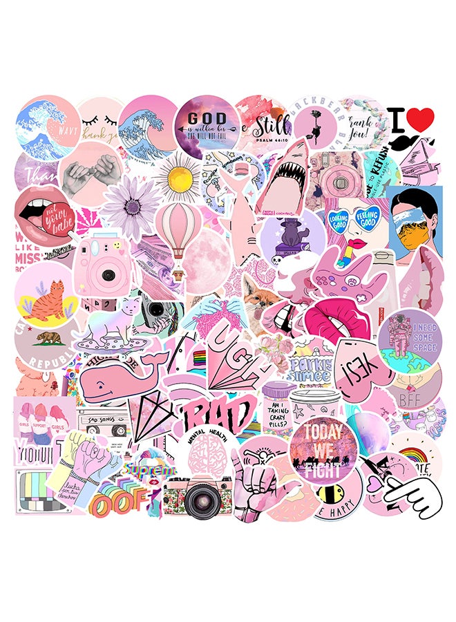 100 Vsco Style Series Graffiti Stickers Car Trunk Computer Water Cup Notebook Stickers Waterproof 