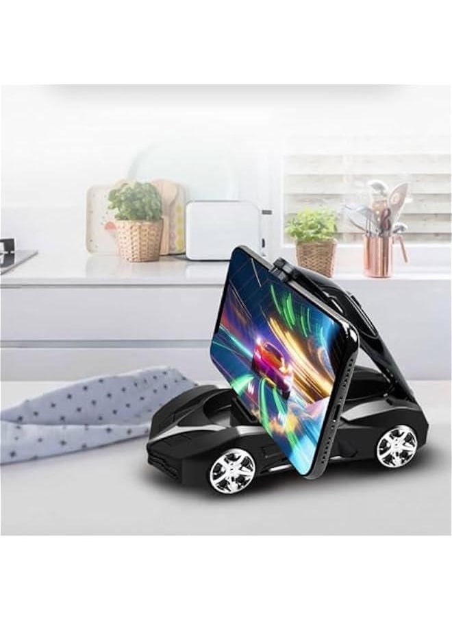 Generic - Cool Sporty Car Model Phone Holder, 360° Rotatable Center Console Stand, Model Car Phone Stand for Slip Resistant Phone Mounting and Stylish Car Interior Ornament (Black) - Image 1