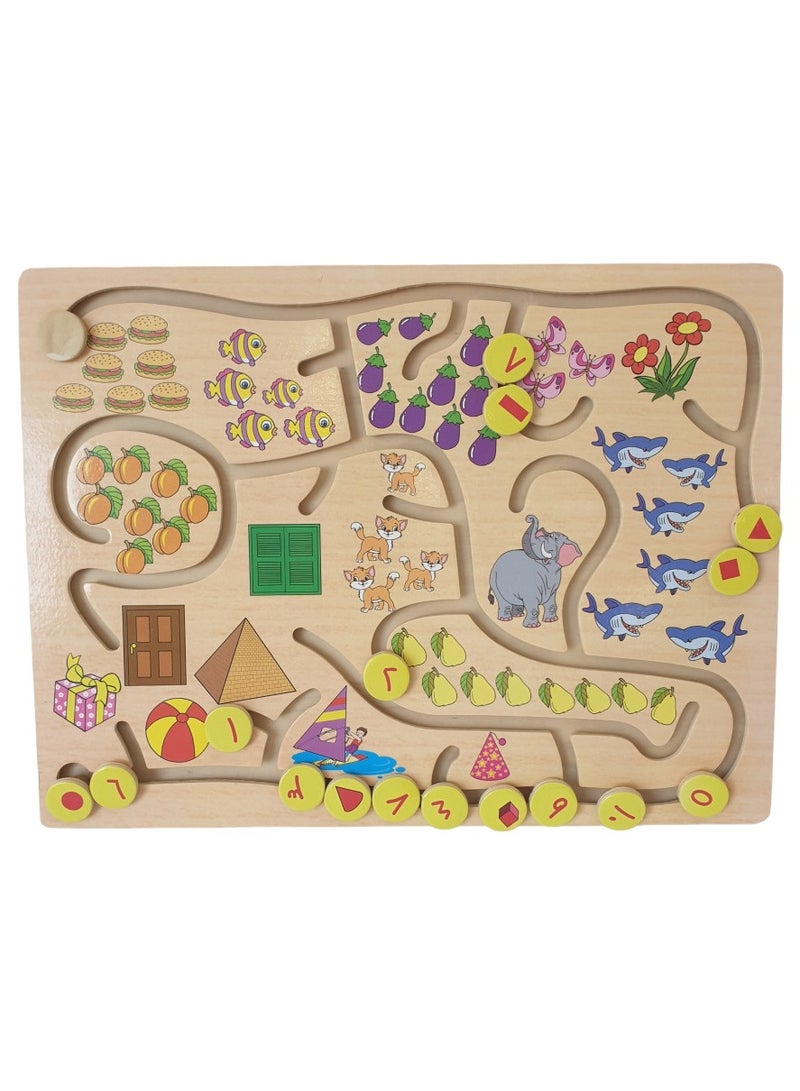 Labyrinths of numbers connect the number to the appropriate  - Image 1