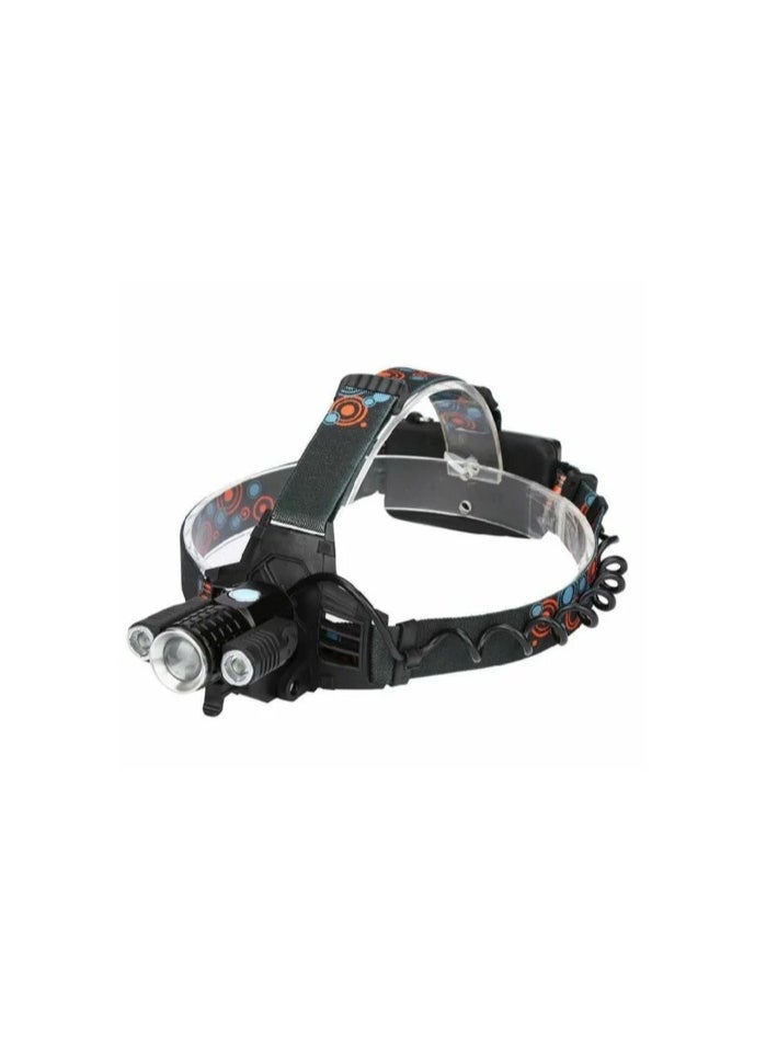W602 Powerful Headlamp with LED T6+XPE x 2pcs 18650 Battery and Zoom in and out