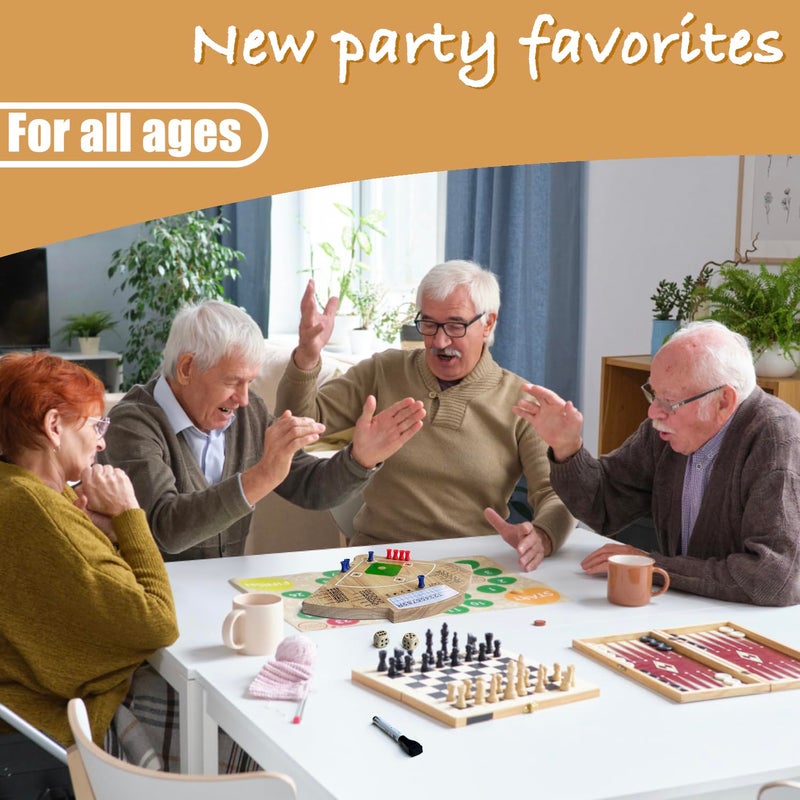 Deartisan Baseball Board Game Oak Made Leisure Game for Sport Battle Table Game for Family Party Holiday Coffee Travel Time Gameboard - Image 3