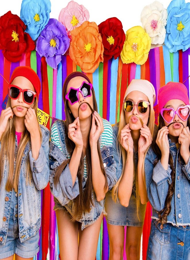 تاوباري مجموعة زينة حفلات مكسيكية من 16 قطعة من زهور الورق المكسيكية من تاوباري، تتضمن خلفية شرائط وشعار بابيل بيكادو، مناسبة لحفلات سينكو دي مايو وحفلات الزفاف (نمط كلاسيكي). - Image 5