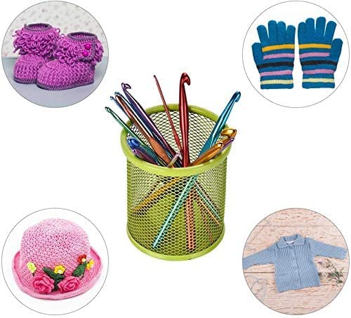 JEFFY JEFFY HardAnodized Aluminum Crochet Hooks Needle 20 to 50 for Sewing Craft Yarn Sweater Woollen Cloth Multicolour Pack of 7 - Image 2