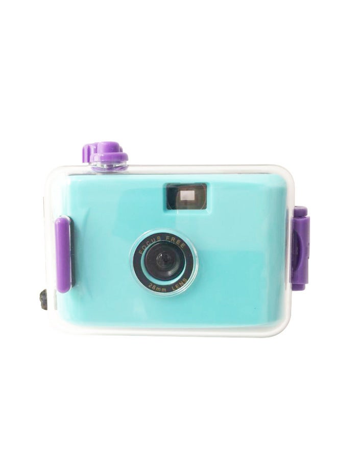 Source Manufacturer 135 Retro Film Film Fool Underwater Waterproof Diving Non-polaroid Camera Customization *made In Stock-Color:Cyan Purple Shell  - Image 1
