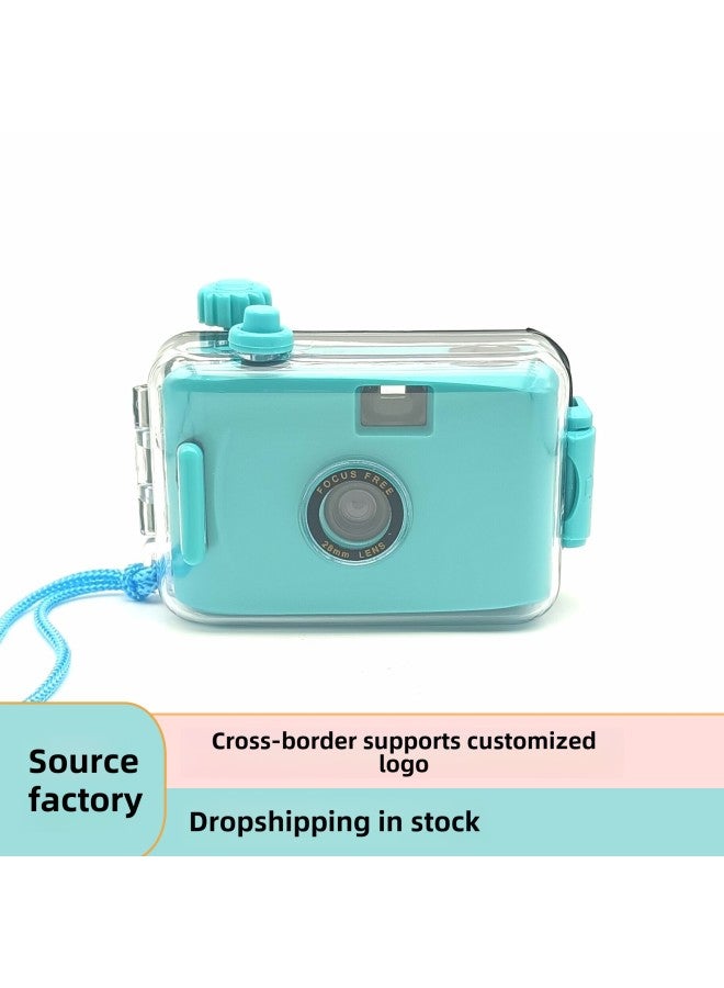Source Manufacturer 135 Retro Film Film Fool Underwater Waterproof Diving Non-polaroid Camera Customization *made In Stock-Color:Cyan Purple Shell  - Image 2