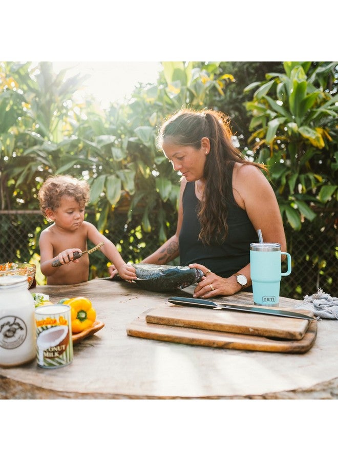 YETI Rambler 25 oz Tumbler with Handle and Straw Lid, Travel Mug Water Tumbler, Vacuum Insulated Cup with Handle, Stainless Steel, Power Pink - Image 5