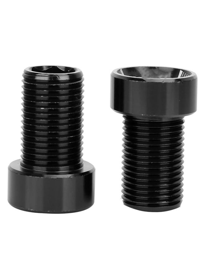 RISK Splined Bottom Bracket Bolts M15*19mm Titanium Bicycle Bike BB Axis Screws Black - Image 2