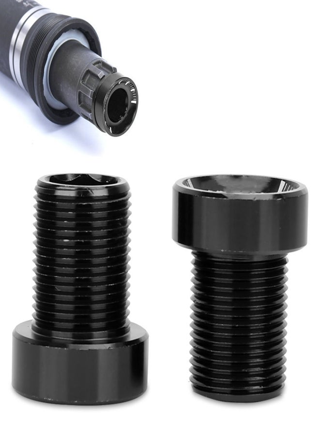RISK Splined Bottom Bracket Bolts M15*19mm Titanium Bicycle Bike BB Axis Screws Black - Image 3
