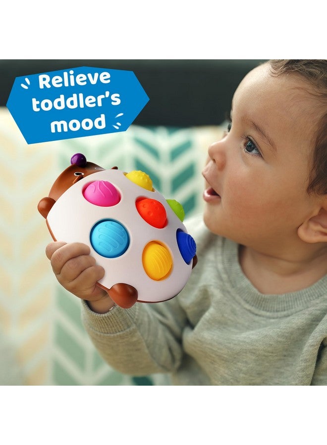 LiKee LiKee Fidget Popper Sensory Baby Toys for 18+ Months, Montessori Busy Toy for 2 3 Years Old Toddlers Push and Popping Bubbles Fine Motor Skill, Travel Toys for Kids Ages 2-3 Stress Relief (Hedgehog) - Image 4