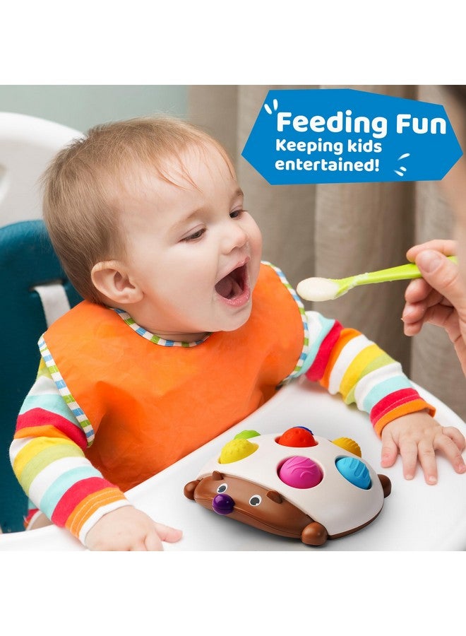 LiKee LiKee Fidget Popper Sensory Baby Toys for 18+ Months, Montessori Busy Toy for 2 3 Years Old Toddlers Push and Popping Bubbles Fine Motor Skill, Travel Toys for Kids Ages 2-3 Stress Relief (Hedgehog) - Image 5