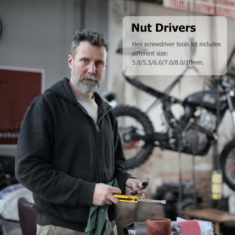 Nut Driver Set, Precision Machined Non-Slip Handles, Hex Screwdriver Tools for RC Vehicles - Image 3