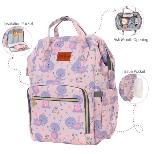 1ST STEP Smart And Multi-Functional Diaper Bag (Pink 3) - Image 2