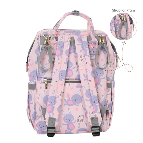 1ST STEP Smart And Multi-Functional Diaper Bag (Pink 3) - Image 4