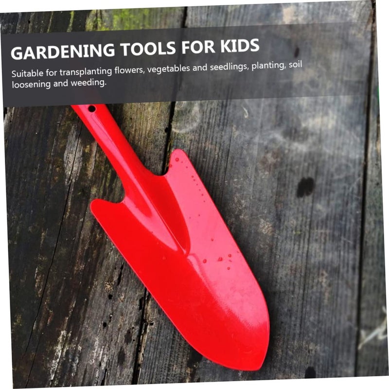 5 Piece Gardening Tool Set with Small Shovel and Trowel for Kids Planting - Image 4