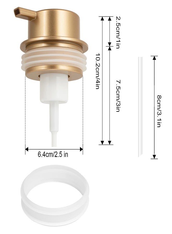 TOOZFO Foam Soap Dispenser Pump 2pcsHead Replacement Spare Plastic Pump Bathroom Countertop - Image 3