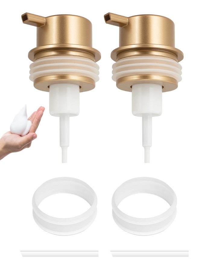 TOOZFO Foam Soap Dispenser Pump 2pcsHead Replacement Spare Plastic Pump Bathroom Countertop - Image 1