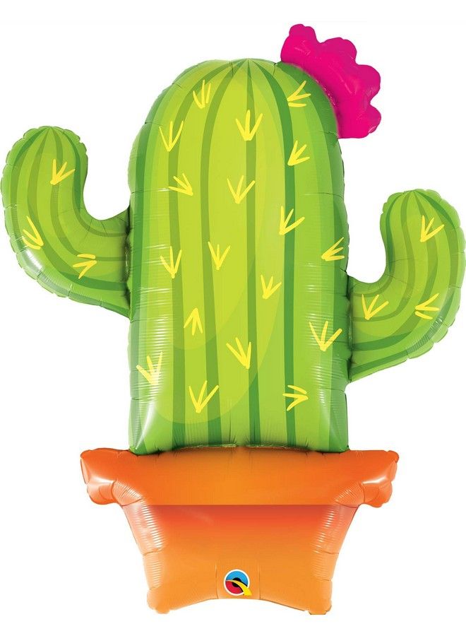 Qualatex 39 Potted Cactus Foil Balloon