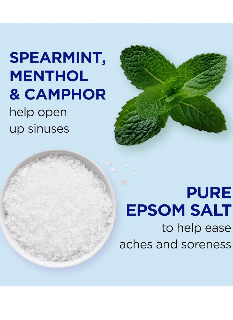 Dr Teal's - Dr Teal's Pure Epsom Magnesium Salt Soak, Vapor Bath with Menthol, Camphor & Essential Oils, 2 lbs (Pack of 3) - Image 1