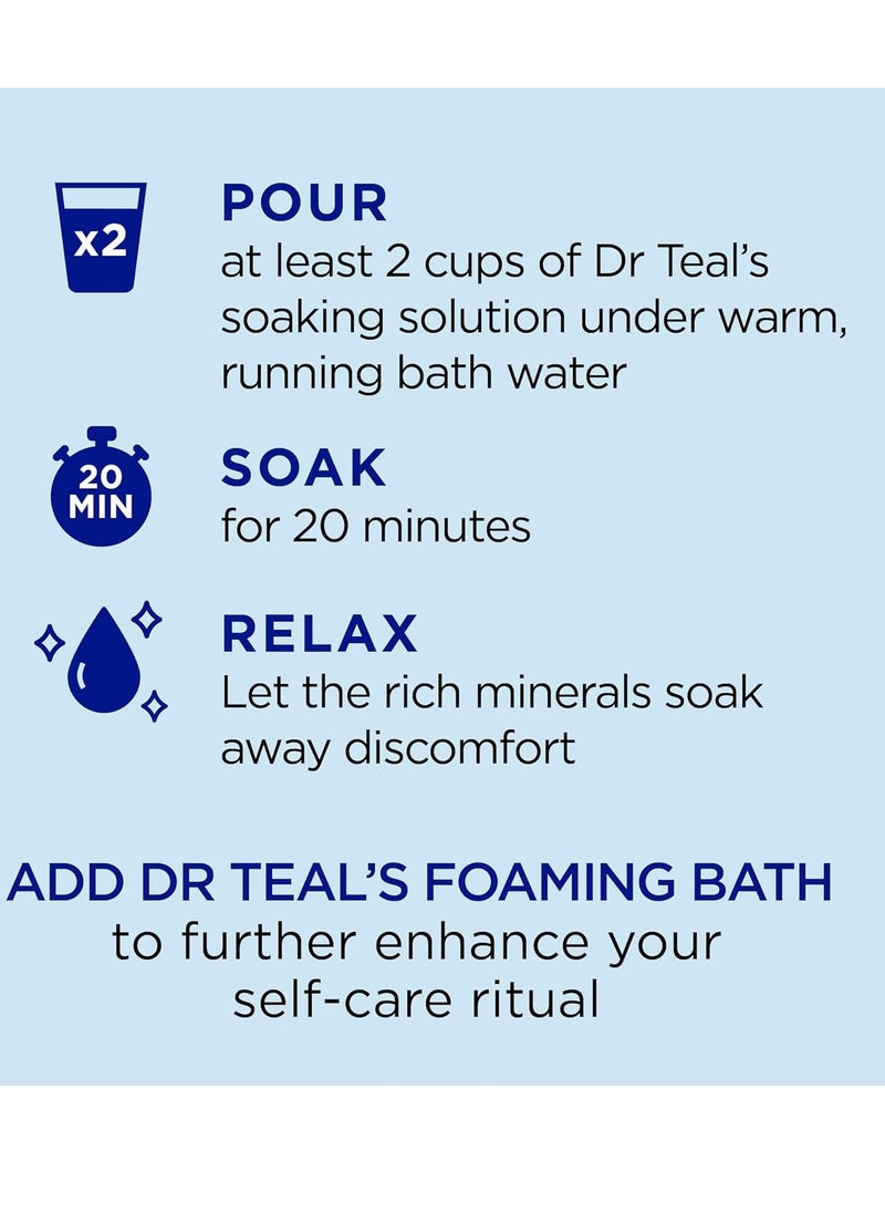 Dr Teal's - Dr Teal's Pure Epsom Magnesium Salt Soak, Vapor Bath with Menthol, Camphor & Essential Oils, 2 lbs (Pack of 3) - Image 1