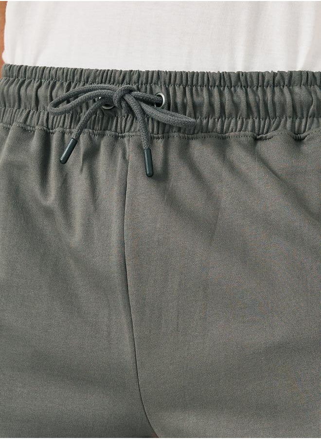 Styli Oversized Solid Shorts with Drawstring