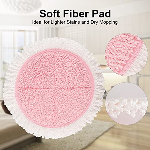 GreeSuit Electric Mop Pads, 6.3in Spin Mop Pads for Most Cordless Electric Spin Mop, Round Mop Replacement Pads for Floor Cleaning(8 Pack) - Image 3