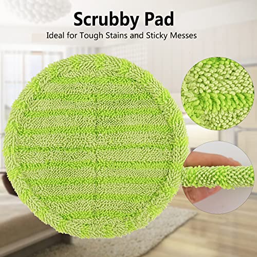GreeSuit Electric Mop Pads, 6.3in Spin Mop Pads for Most Cordless Electric Spin Mop, Round Mop Replacement Pads for Floor Cleaning(8 Pack) - Image 5
