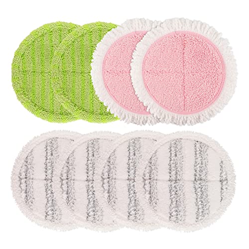 GreeSuit Electric Mop Pads, 6.3in Spin Mop Pads for Most Cordless Electric Spin Mop, Round Mop Replacement Pads for Floor Cleaning(8 Pack) - Image 1
