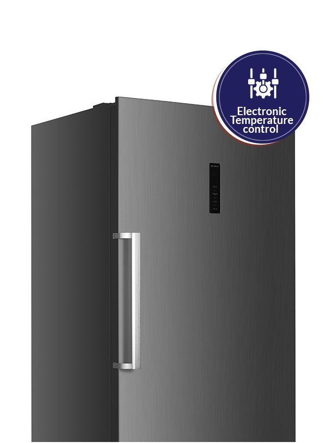 Arrow - 600 LTR SINGLE DOOR UPRIGHT FREEZER NOFROST, 21.2 CU.FT| High speed cooling and freezing | switchable to fridge, High quality and effective compressor | 7 years Compressor warranty| Silver color | Model Name: RO-770VNF - Image 1